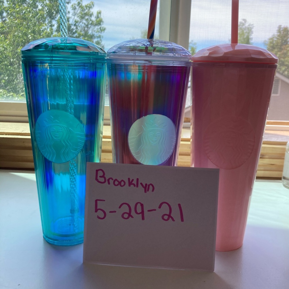 Starbucks summer 2021 dome cup trio